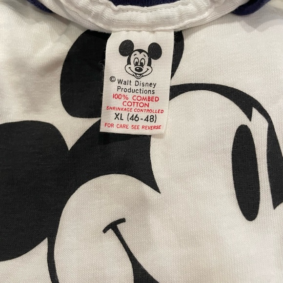 Vintage 80s Mickey Mouse Walt Disney Ringer T-Shirt - Picture 3 of 8